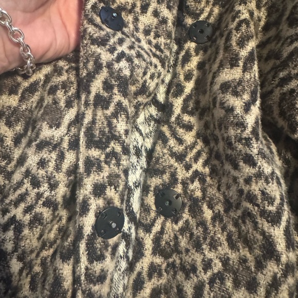 Zara Leopard Print Women's Coat, XL - Picture 4 of 6